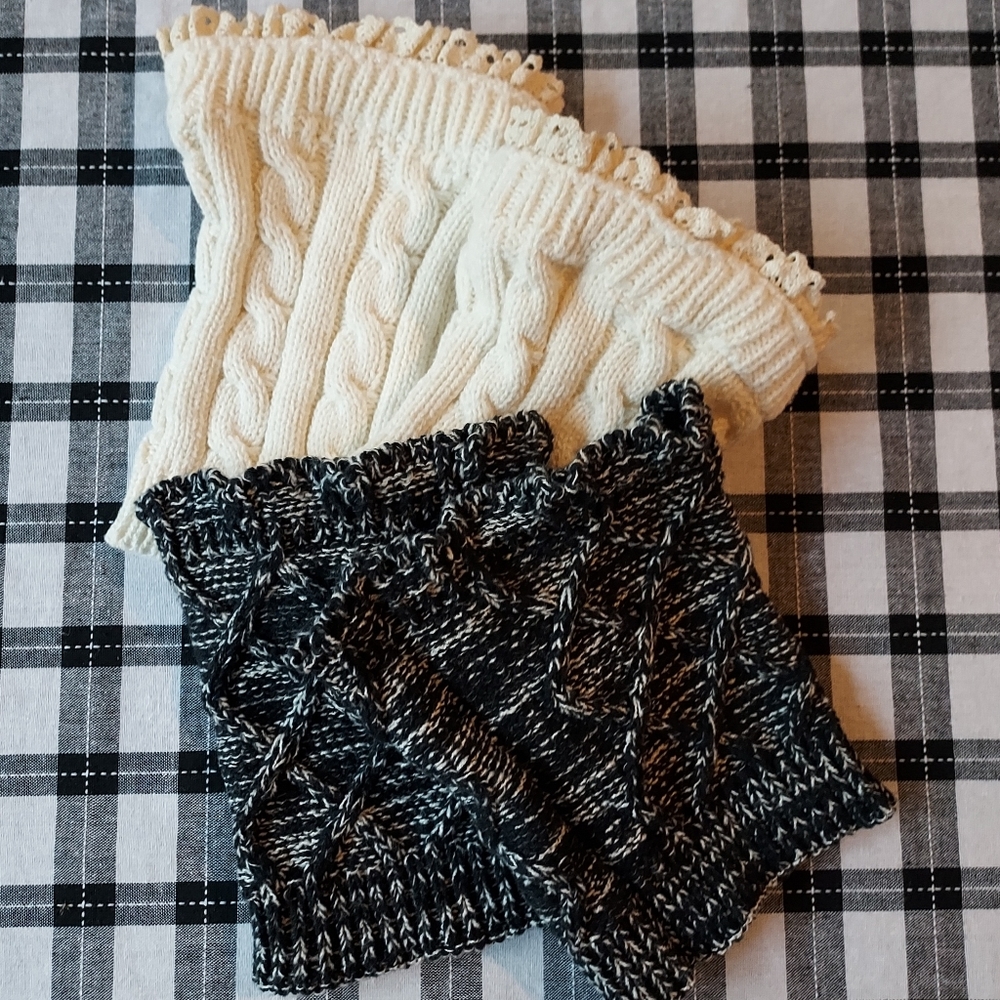 Boot Cuffs Socks Warmers - 2 Pair